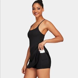 Halara Everyday Cloudful® 2-in-1 Flare Activity Dress-Wannabe size M color Black